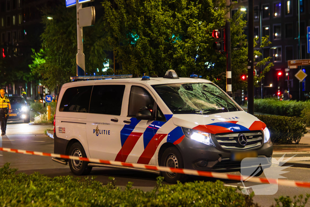 Politie schept fietser tijdens spoedrit