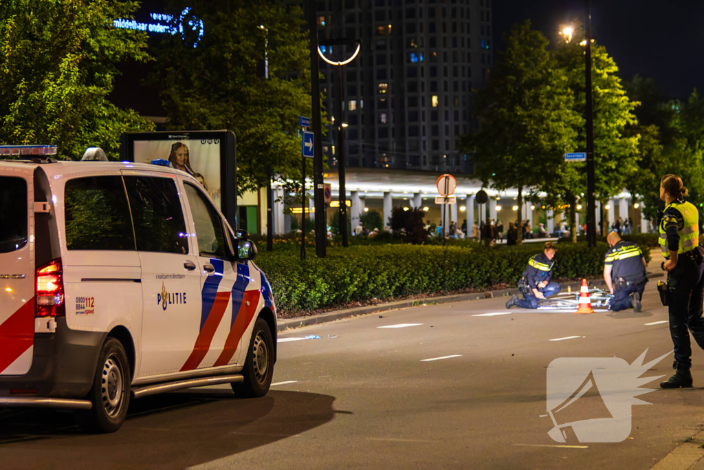 Politie schept fietser tijdens spoedrit