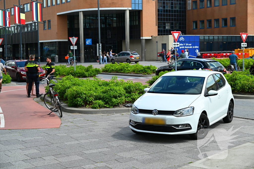 Fietsongeluk op oversteekplaats