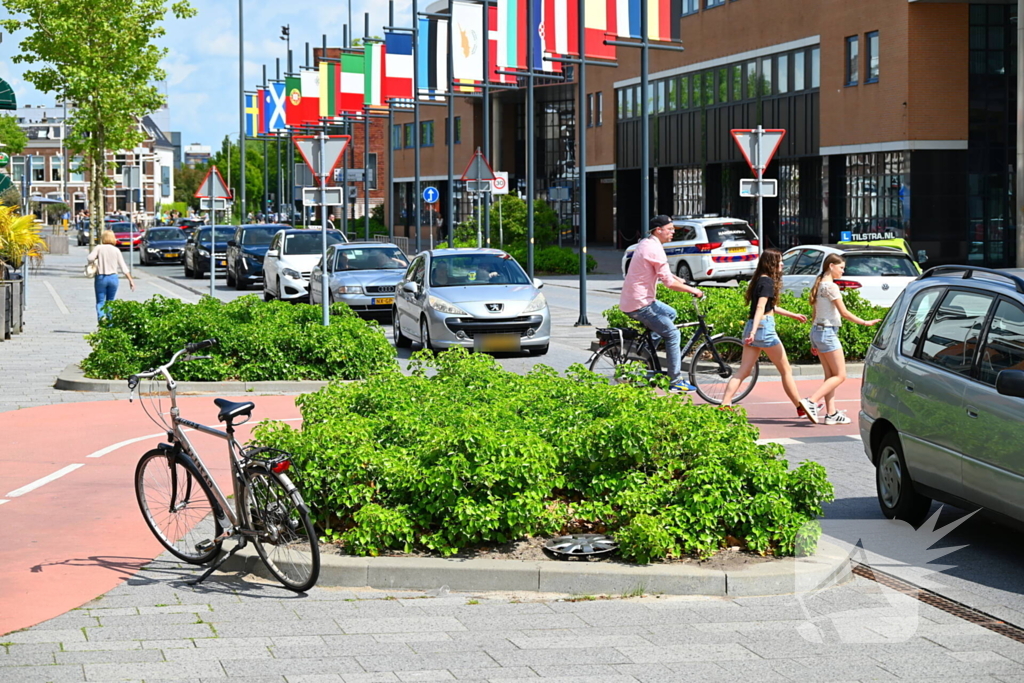 Fietsongeluk op oversteekplaats