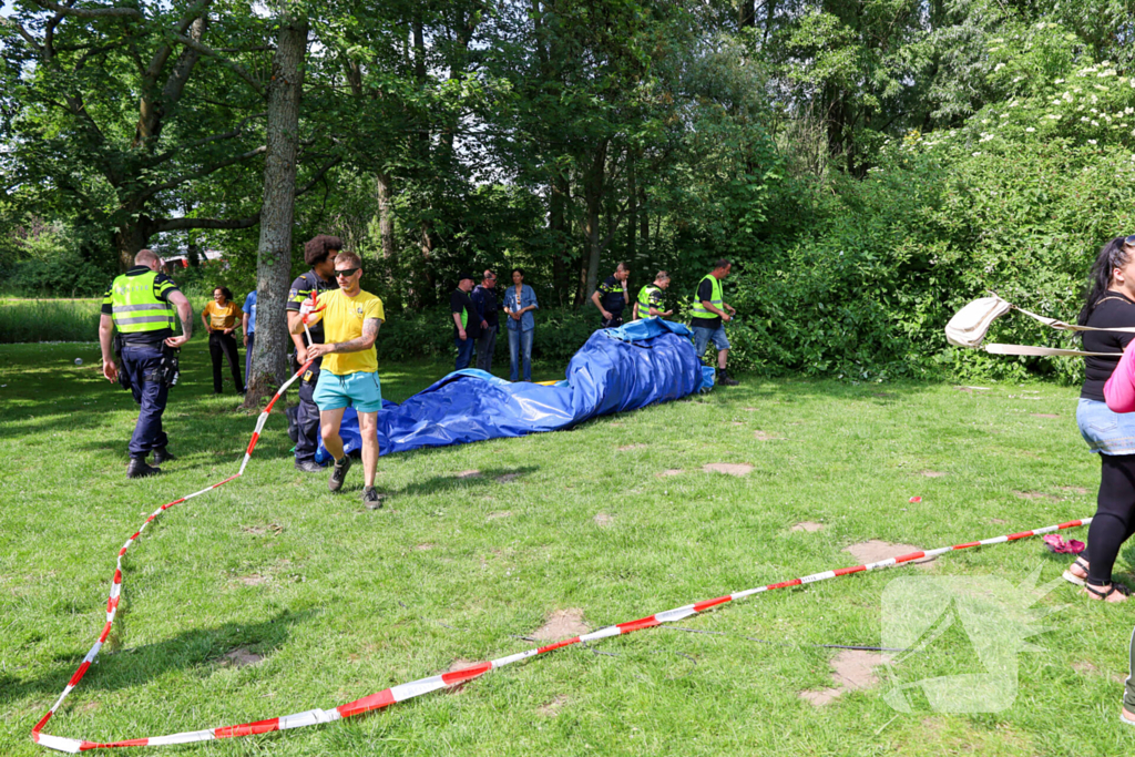 Traumaheli ingezet na incident met springkussen