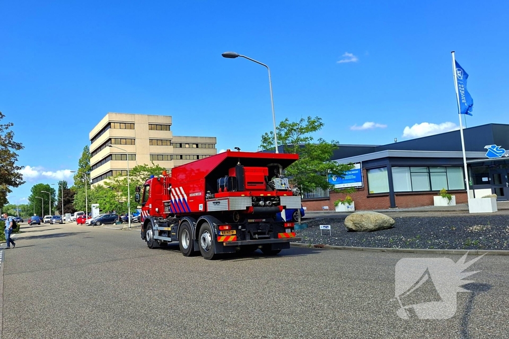 Stoom voor rook aangezien op schip