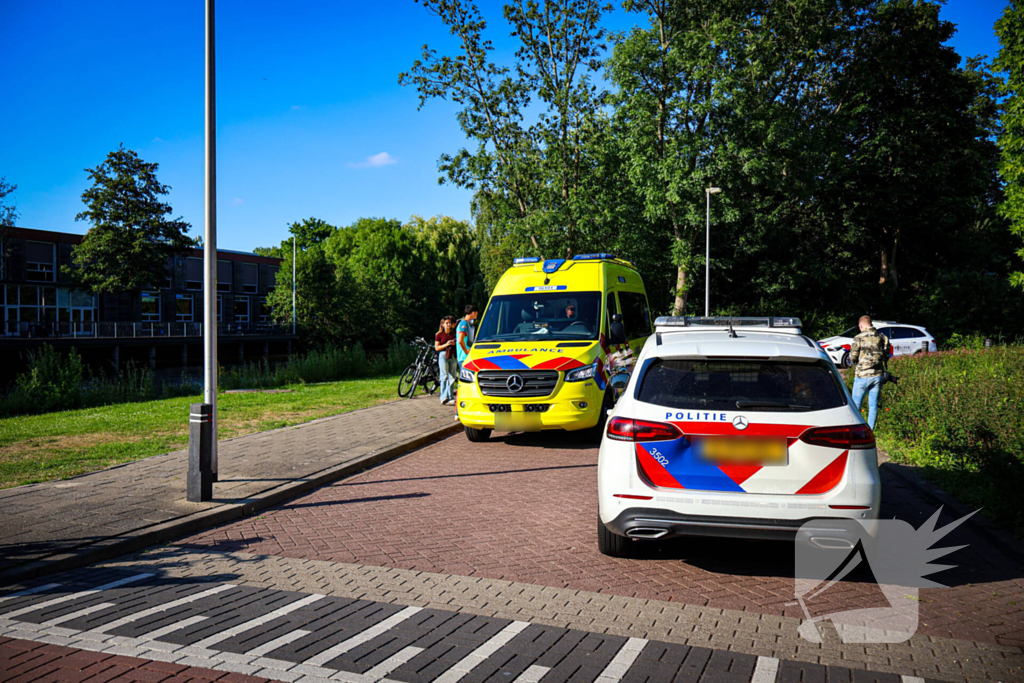 Fietser raakt gewond bij val