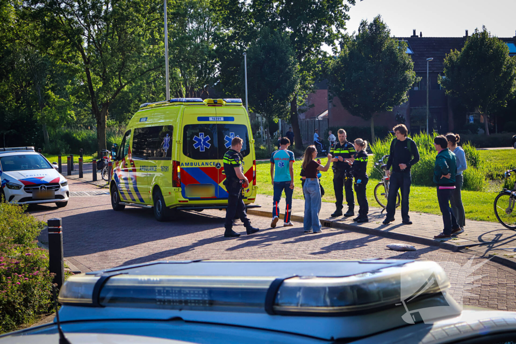 Fietser raakt gewond bij val