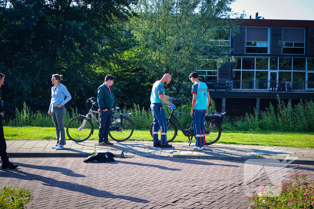 Fietser raakt gewond bij val