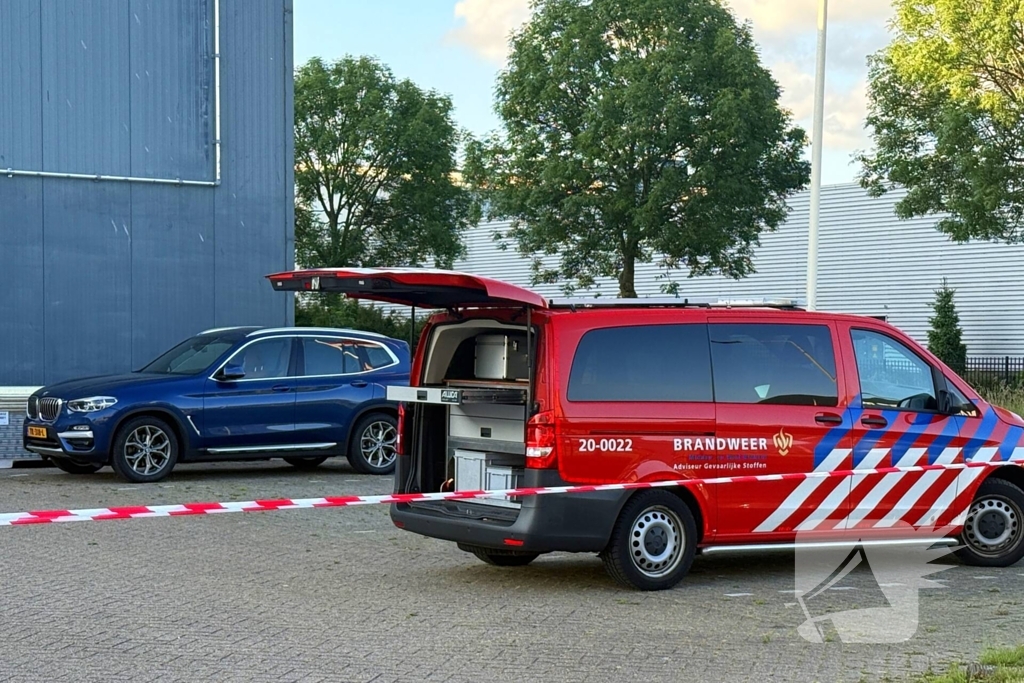 Ammoniaklek bij bedrijf