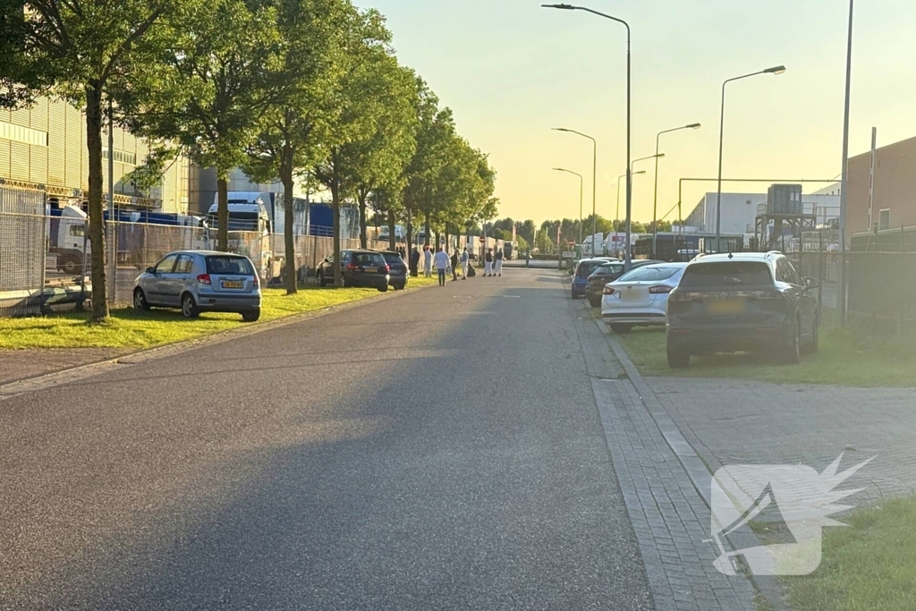 Ammoniaklek bij bedrijf