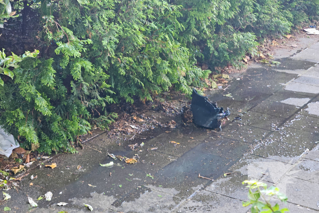 Kleine brand geblust bij barbecue