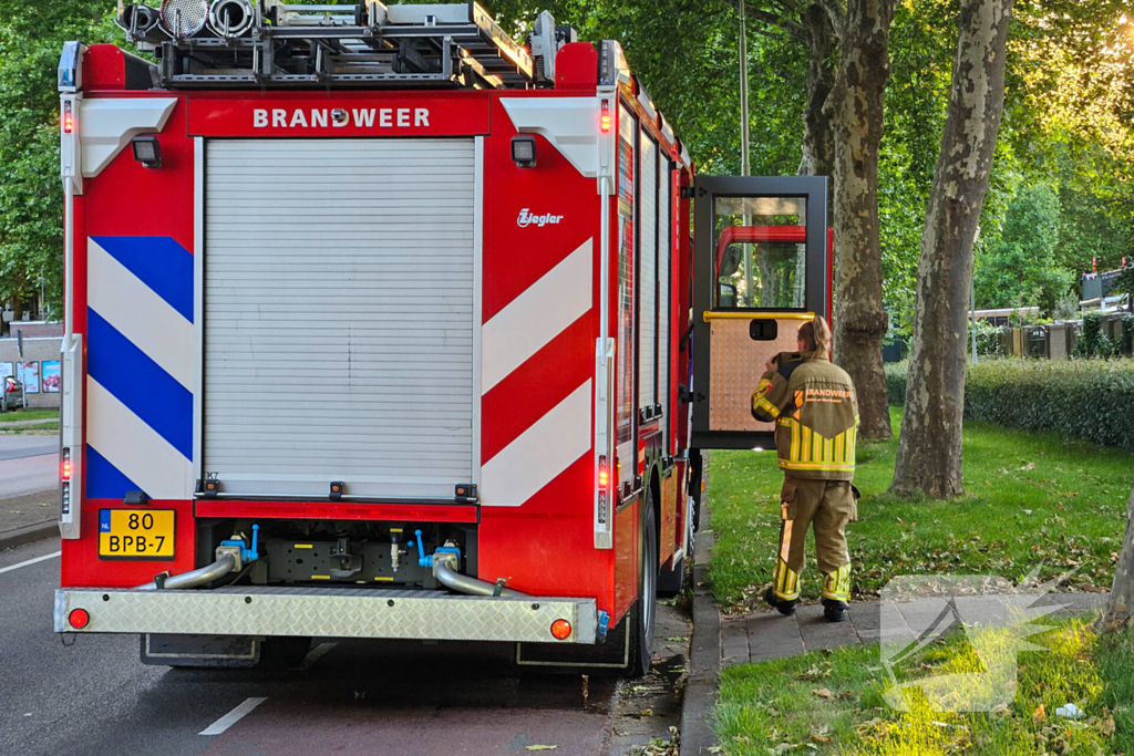 Kleine brand geblust bij barbecue
