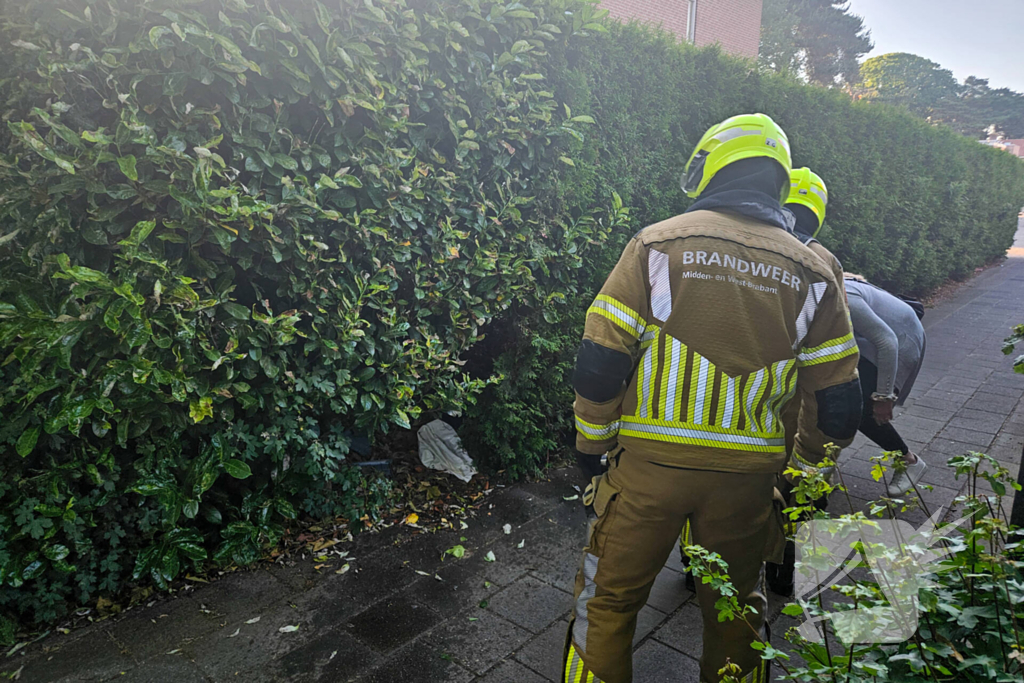 Kleine brand geblust bij barbecue