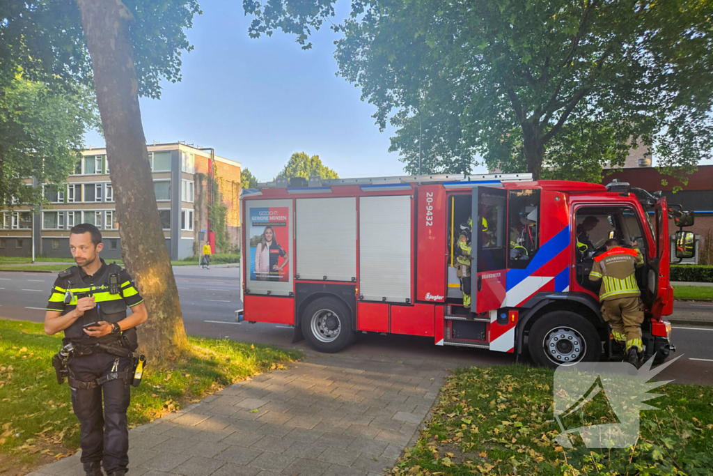 Kleine brand geblust bij barbecue