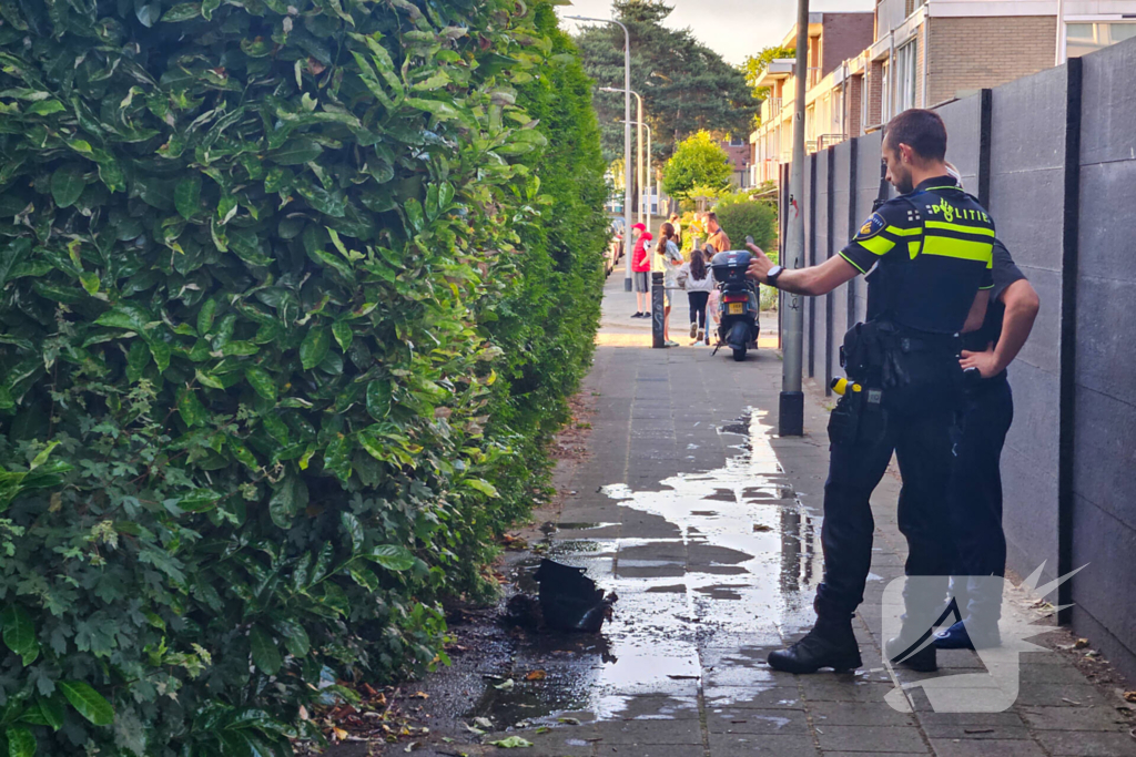 Kleine brand geblust bij barbecue