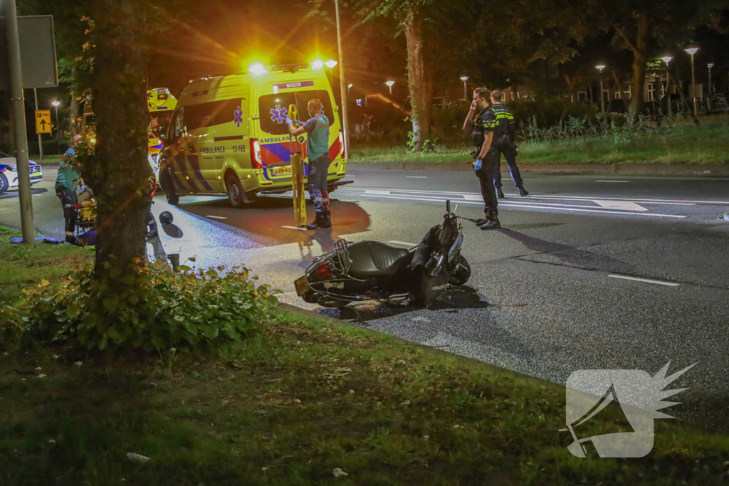 Scooterongeval leidt tot gewonden