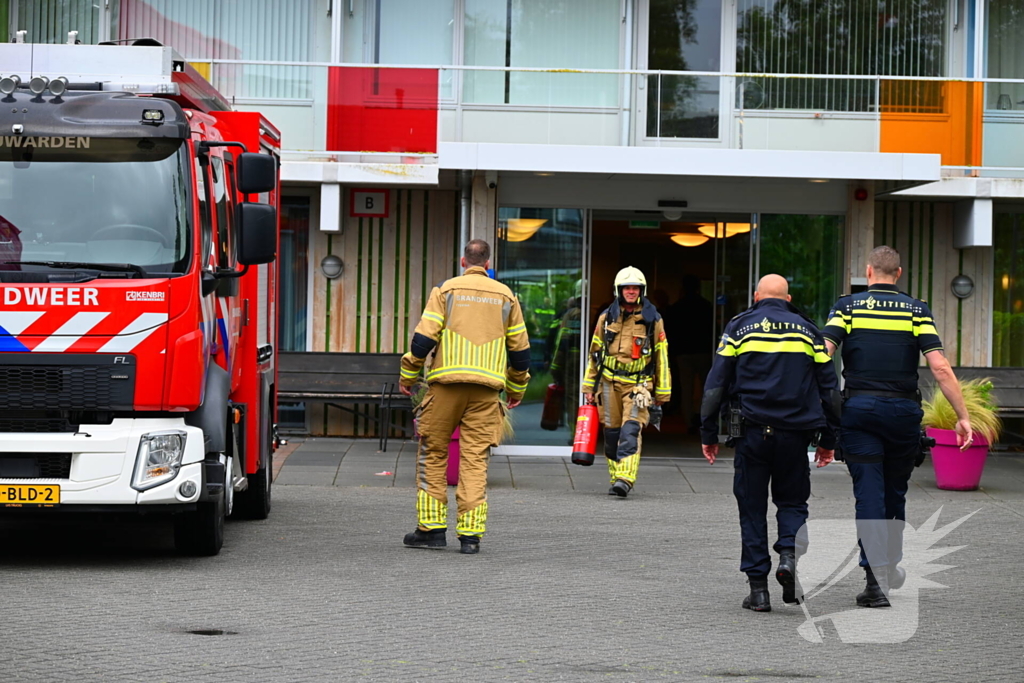 Brand in zorggebouw geblust