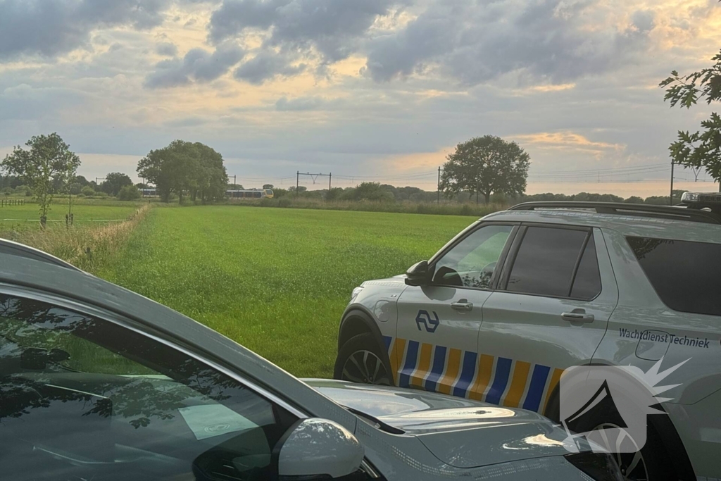 Botsing tussen trein en voertuig