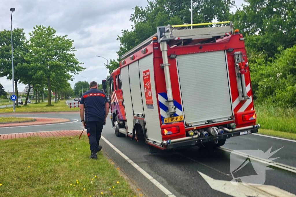 Brandweerwagen verliest wielen tijdens spoed