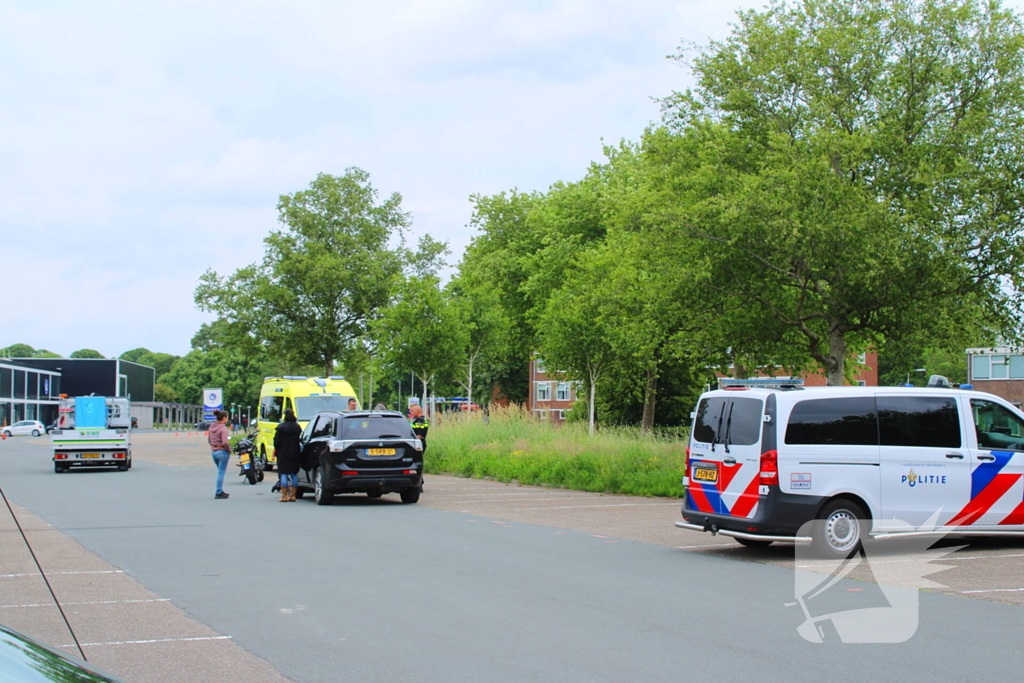 Lesmotor betrokken bij ongeval