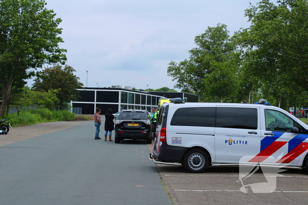 Lesmotor betrokken bij ongeval