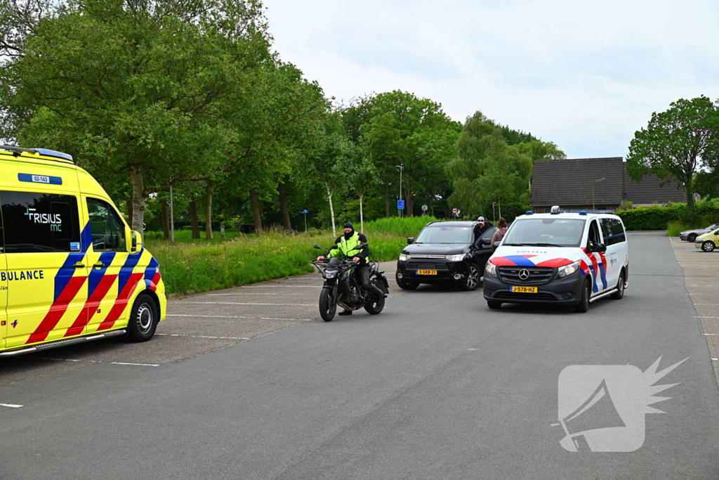 Lesmotor betrokken bij ongeval