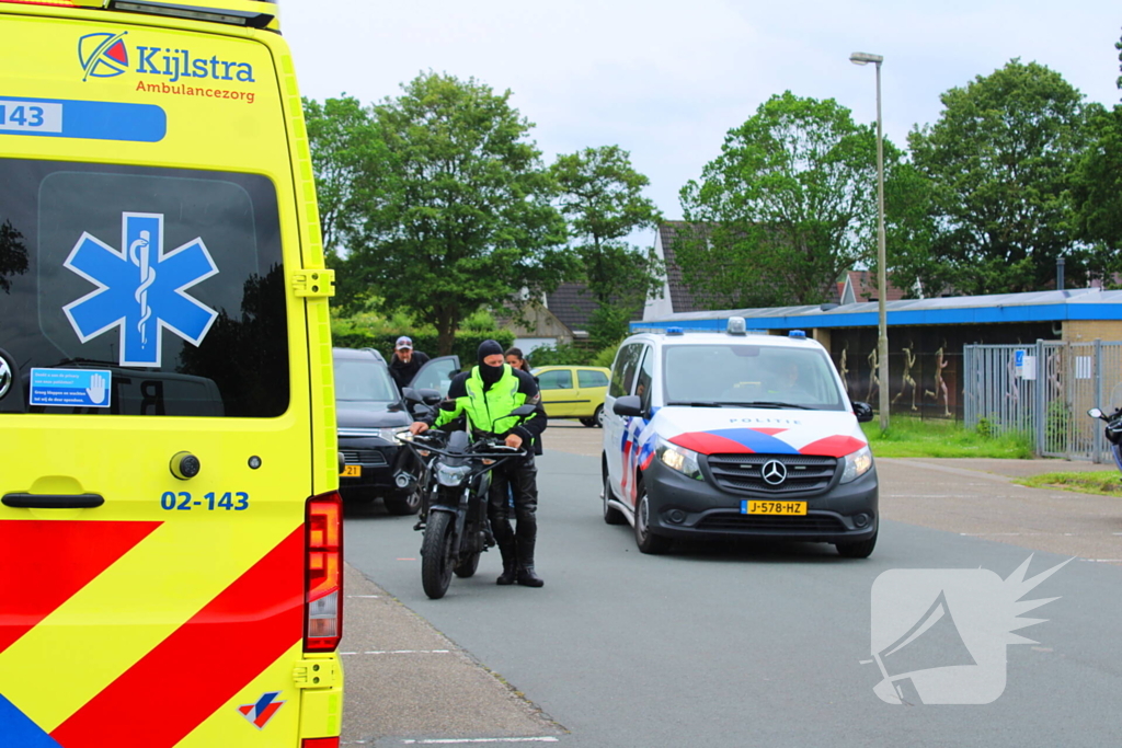 Lesmotor betrokken bij ongeval