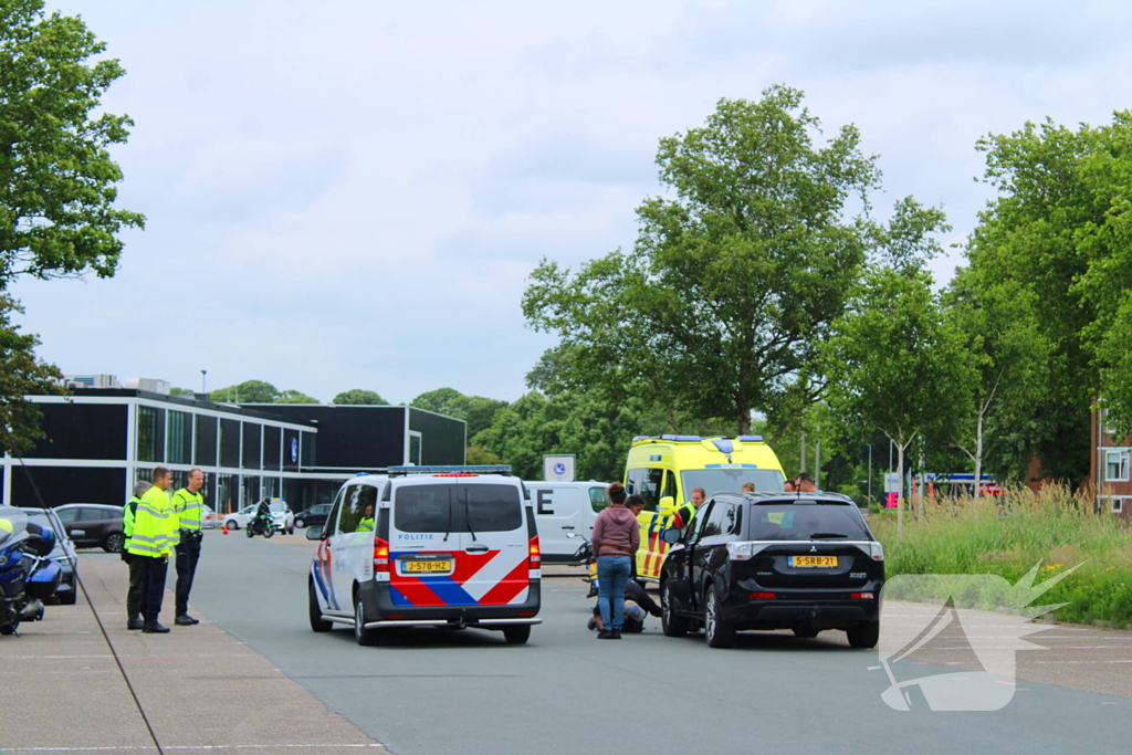 Lesmotor betrokken bij ongeval