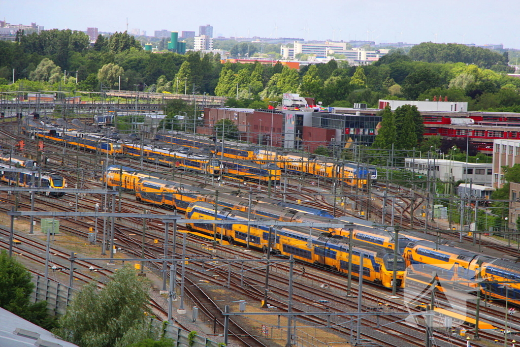 Staking legt treinverkeer stil