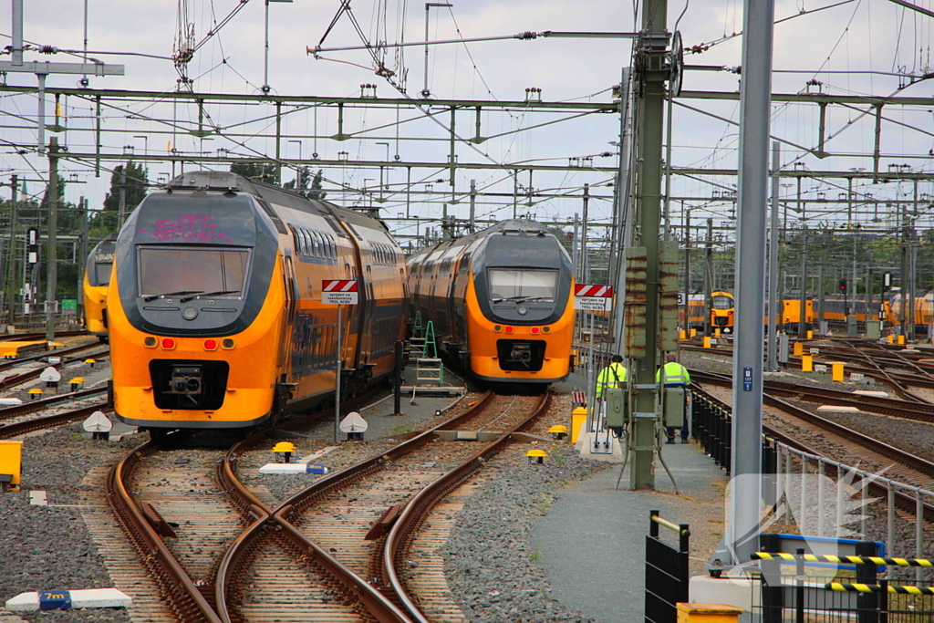 Staking legt treinverkeer stil