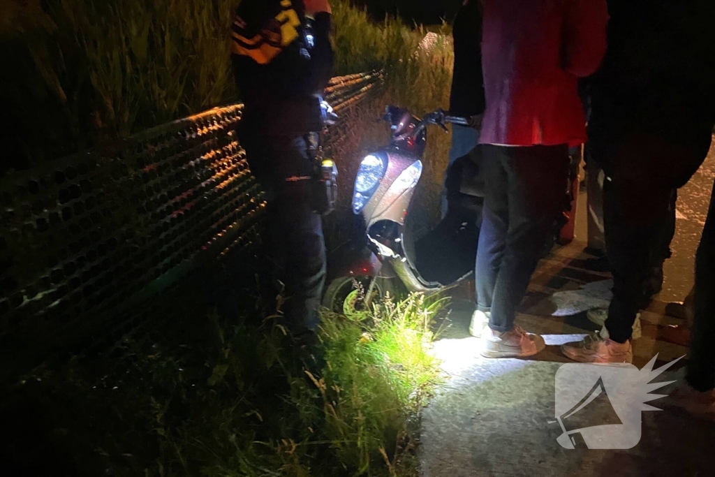 Scooterrijder aangehouden na aanrijding