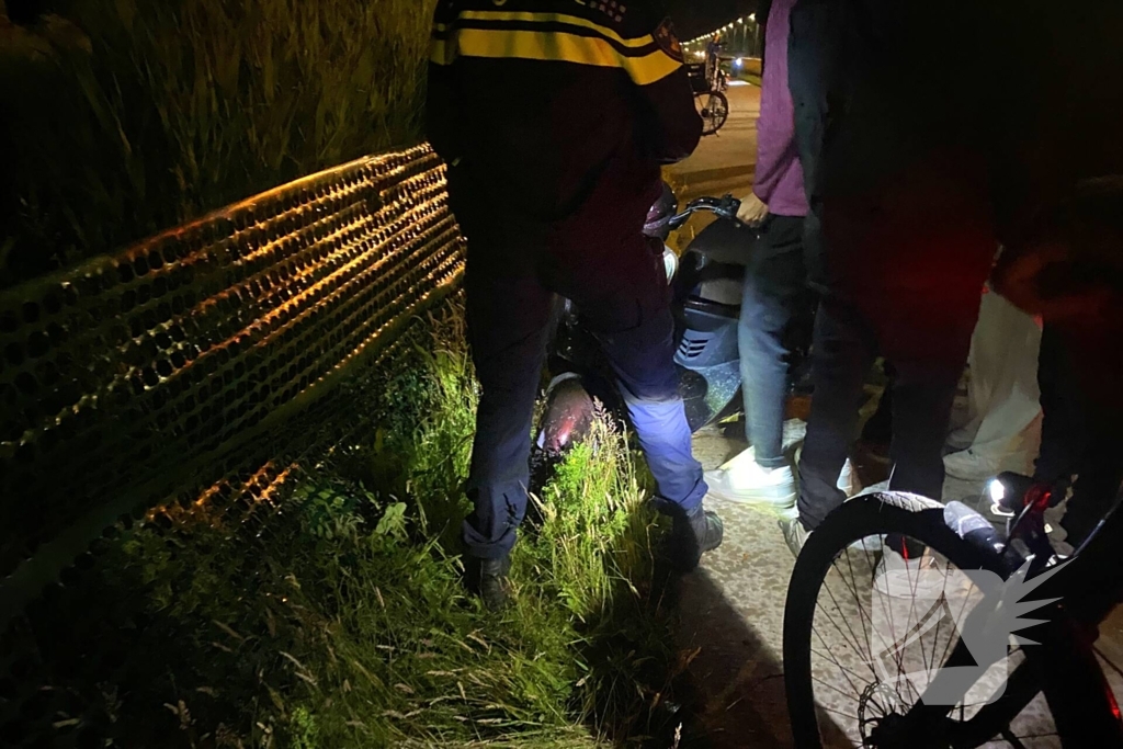 Scooterrijder aangehouden na aanrijding