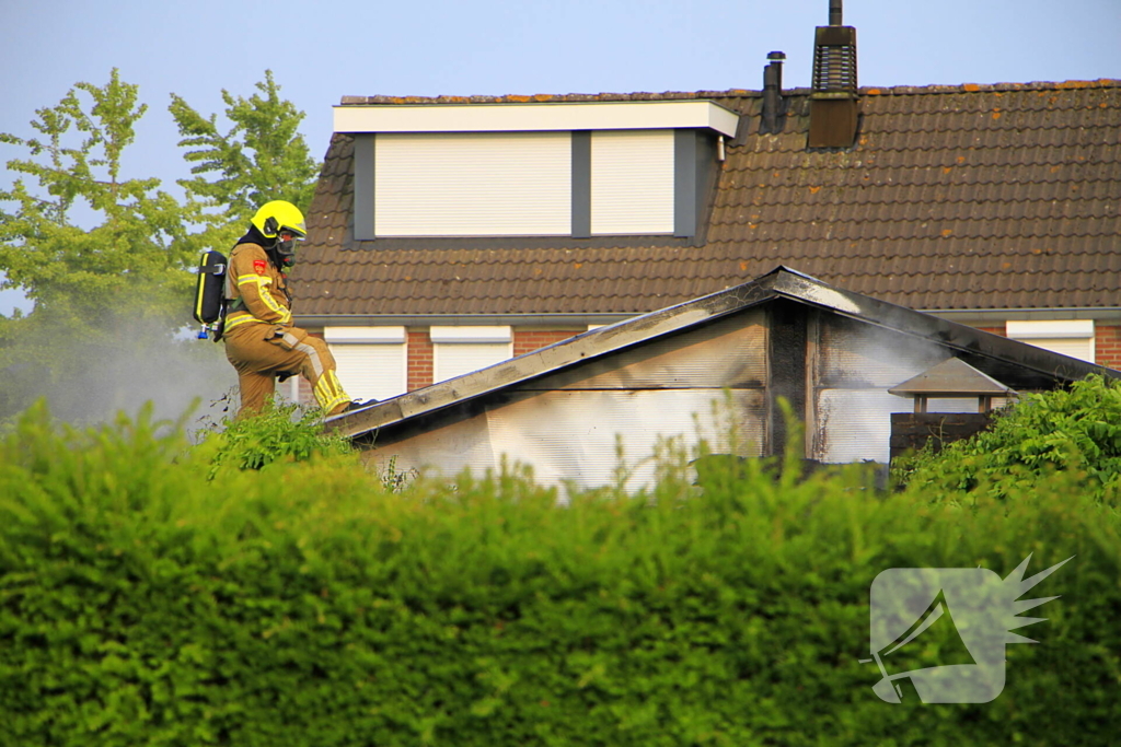 Rookinhalatie bij brand in tuinhuisjes