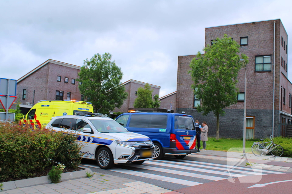 Fietser gewond bij botsing met auto
