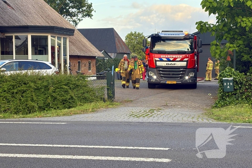 Brand bij schuur snel onder controle