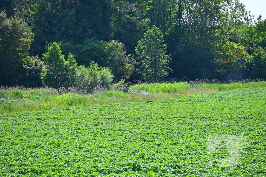 Minirooimachine belandt in vaart