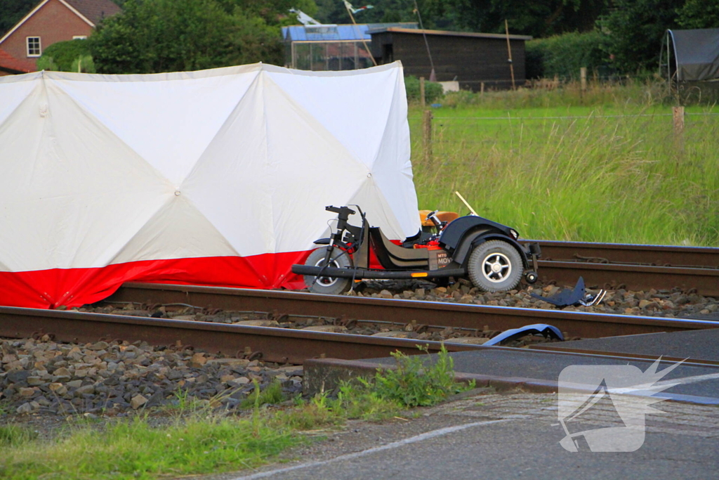 Treinverkeer gestremd door aanrijding met persoon in scootmobiel