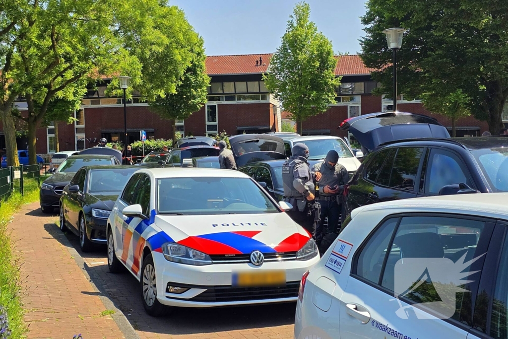 Politieafzetting bij woning
