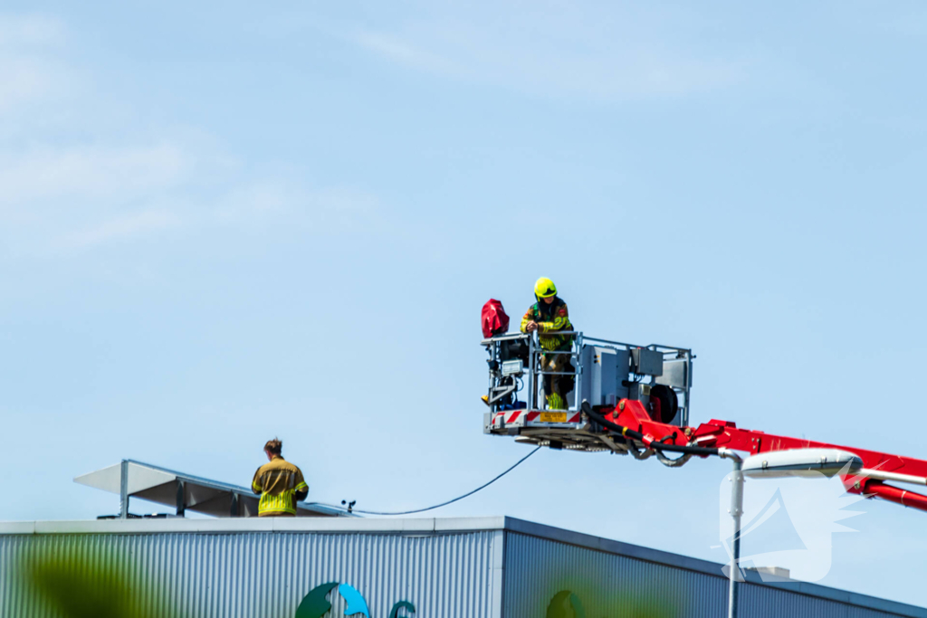 Kastbrand op dak snel geblust