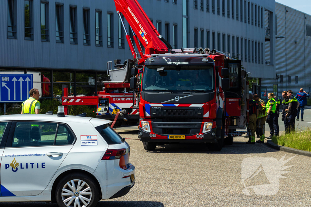 Kastbrand op dak snel geblust