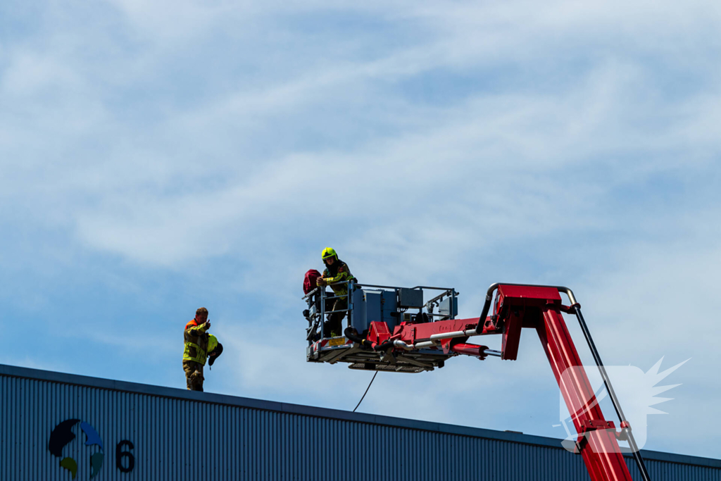 Kastbrand op dak snel geblust