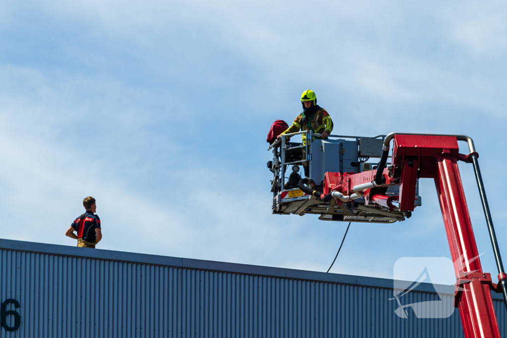 Kastbrand op dak snel geblust