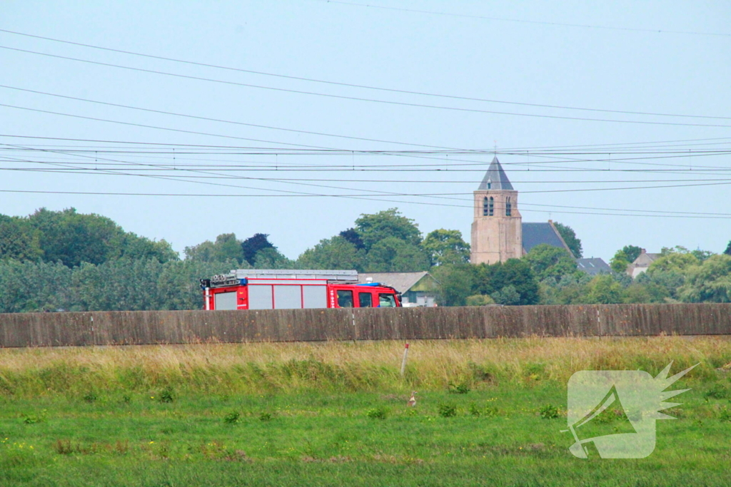 Bermbrand legt treinverkeer stil