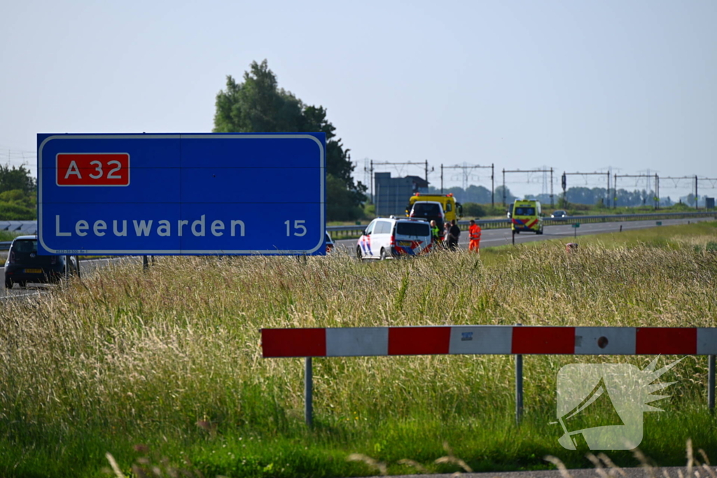 Motorrijder gewond na crash