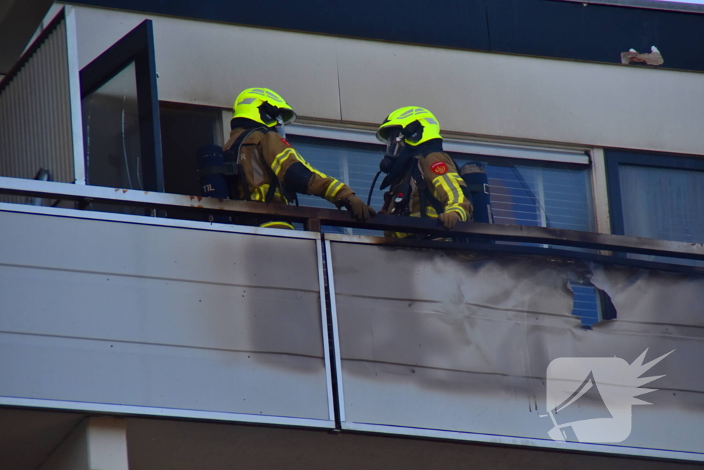 Appartementencomplex ontruimd door brand