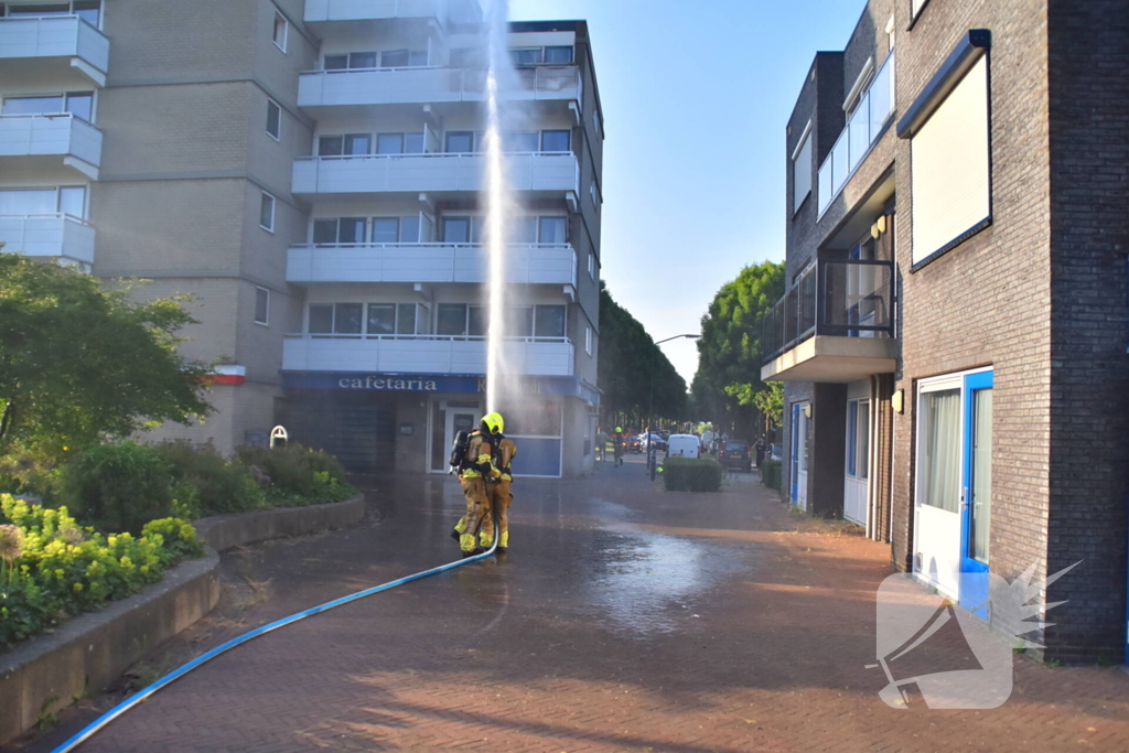 Appartementencomplex ontruimd door brand