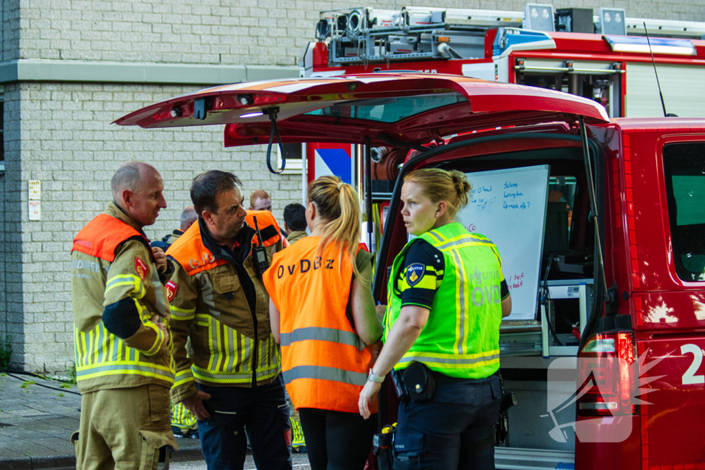 Appartementencomplex ontruimd door brand