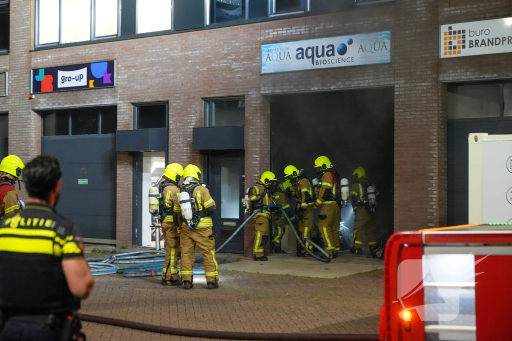 Brand in bedrijfspand