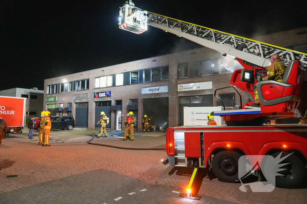 Brand in bedrijfspand