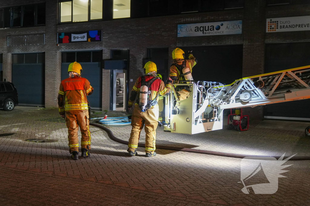 Brand in bedrijfspand