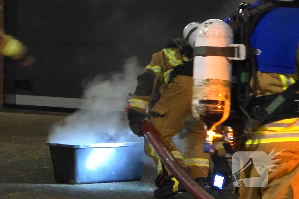 Brand in bedrijfspand