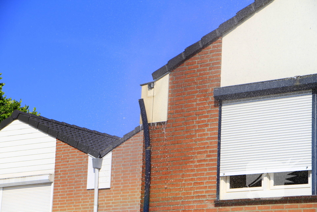 Buitenbrand verwoest coniferenhaag