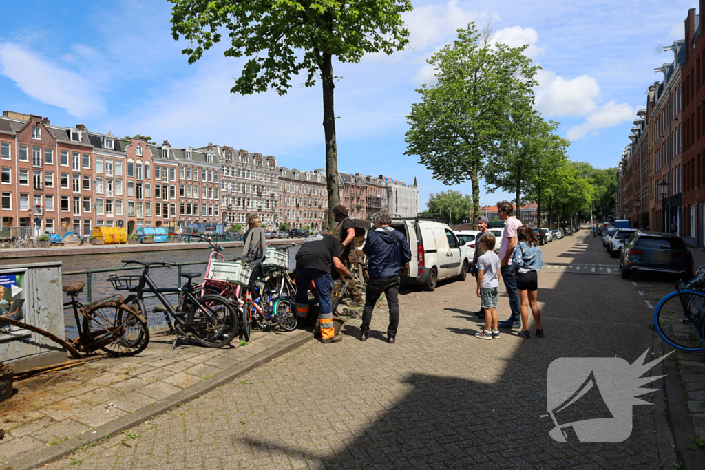 Magneetvisser vind pistool in gracht